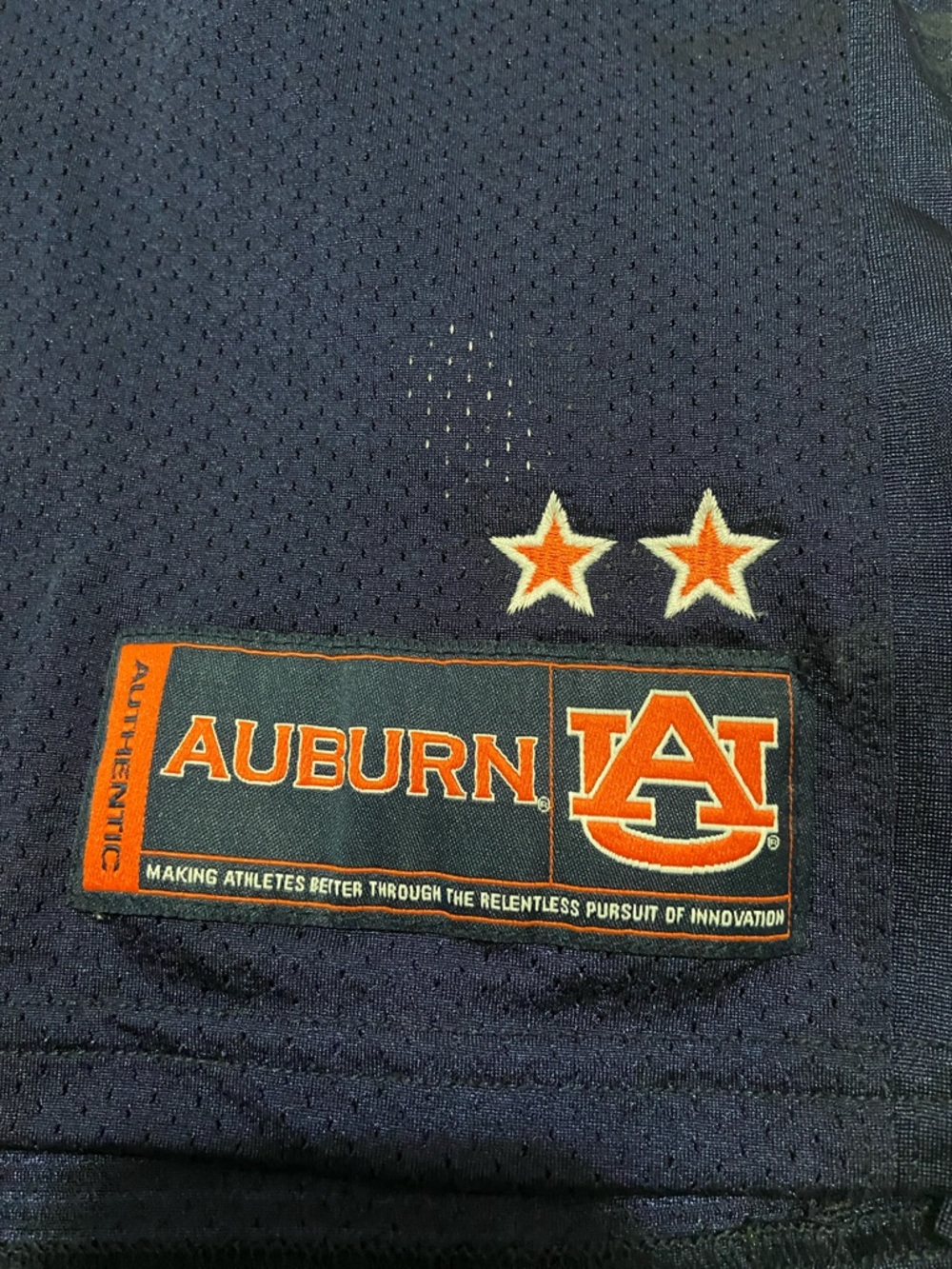 Under Armour Navy and Orange Auburn #1 Football Jersey - Picture 3 of 6